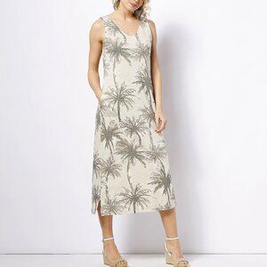 Belle by Kim Gravel Petite Slub Knit Maxi Dress with Pockets  13861